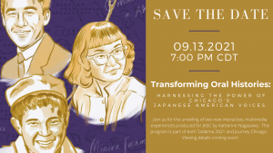 JASC transforming oral history save the date flyer